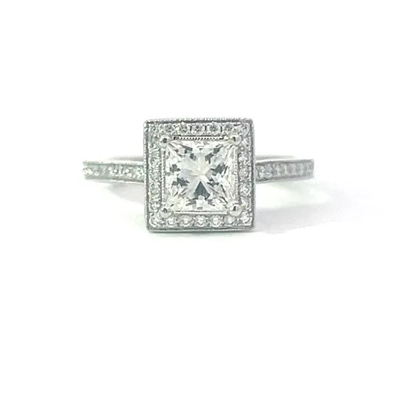 PRINCESS CUT HALO DIAMOND RING Miller's Fine Jewelers Moses Lake, WA
