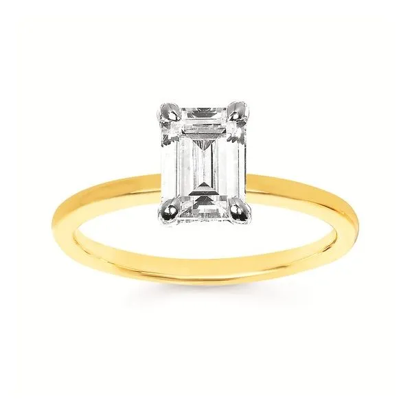 EMERALD CUT SOLITAIRE SEMI-MOUNT Miller's Fine Jewelers Moses Lake, WA