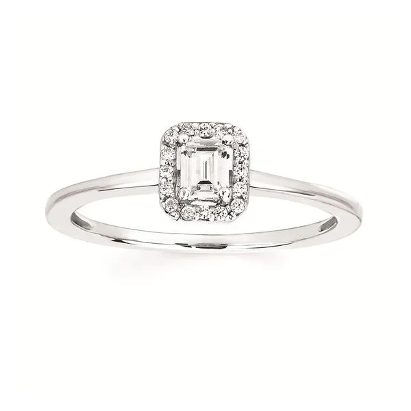 EMERALD CUT HALO DIAMOND RING Miller's Fine Jewelers Moses Lake, WA