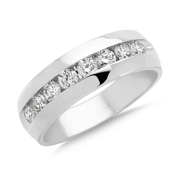 MEN'S CHANNEL SET DIAMOND BAND Miller's Fine Jewelers Moses Lake, WA