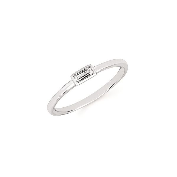 Tiny Baguette Ring - Clear Crystal