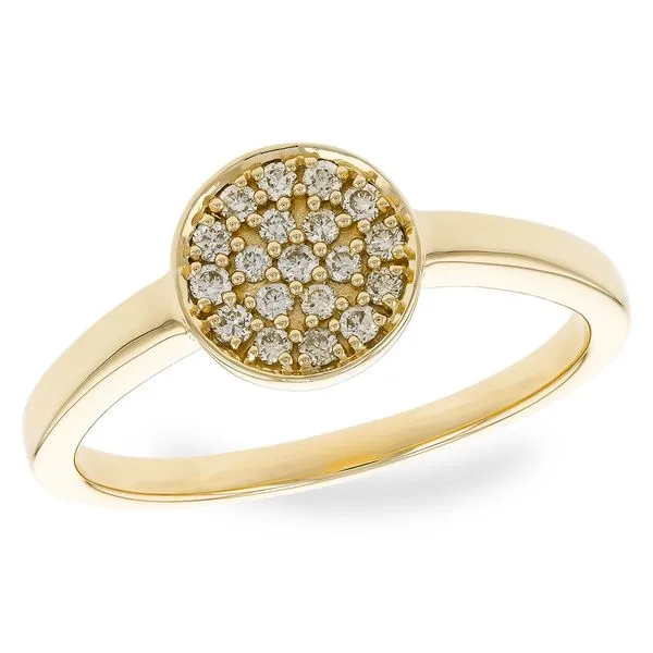GOLD DIAMOND DISC RING Miller's Fine Jewelers Moses Lake, WA