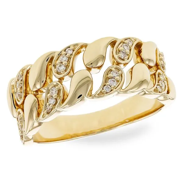 GOLD LINKED DIAMOND RING