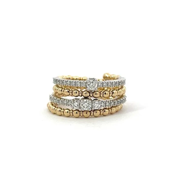 4 ROW FLEXI DIAMOND RING