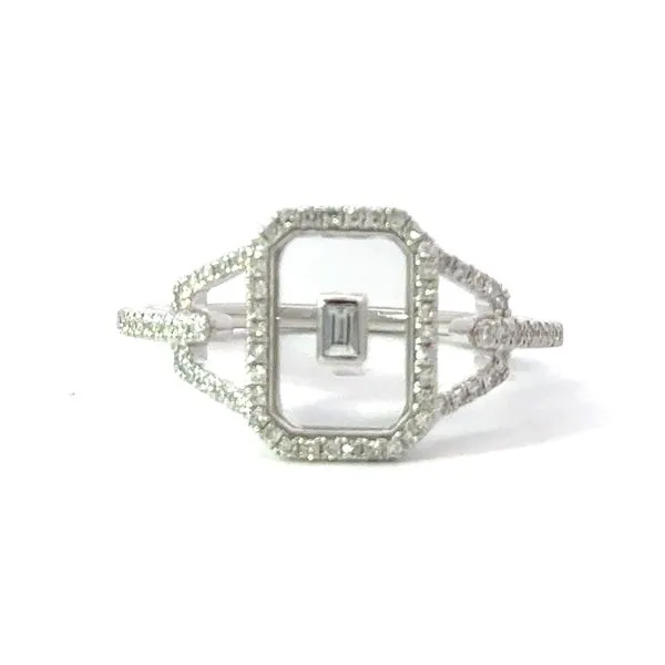 SAPPHIRE GLASS DIAMOND RING Miller's Fine Jewelers Moses Lake, WA