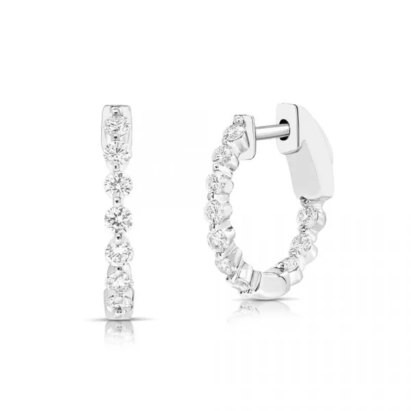 INSIDE OUT ROUND DIAMOND HOOPS Miller's Fine Jewelers Moses Lake, WA
