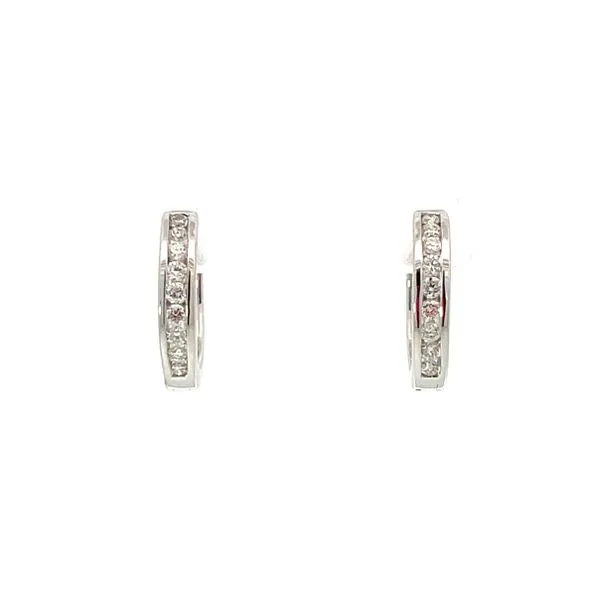 CHANNEL SET DIAMOND HOOPS Miller's Fine Jewelers Moses Lake, WA
