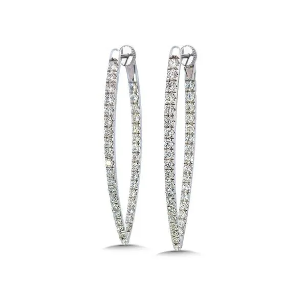 DIAMOND CHEVRON HOOPS Miller's Fine Jewelers Moses Lake, WA