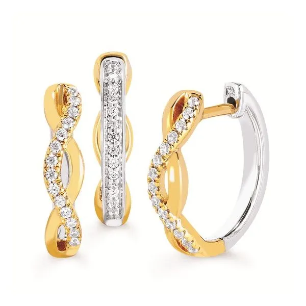 REVERSIBLE DIAMOND HOOPS Miller's Fine Jewelers Moses Lake, WA