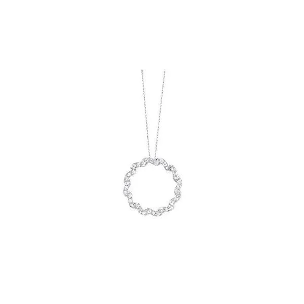 TWISTED CIRCLE DIAMOND NECKLACE Miller's Fine Jewelers Moses Lake, WA