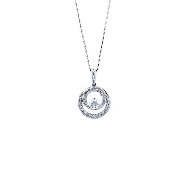 DOUBLE CIRCLE DIAMOND NECKLACE Miller's Fine Jewelers Moses Lake, WA