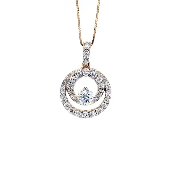 DOUBLE CIRCLE DIAMOND NECKLACE Miller's Fine Jewelers Moses Lake, WA