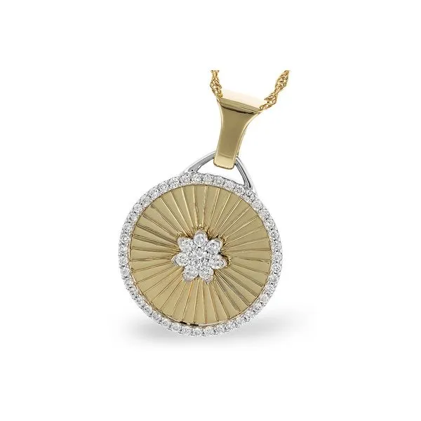 GOLD DIAMOND MEDALLION NECKLACE Miller's Fine Jewelers Moses Lake, WA
