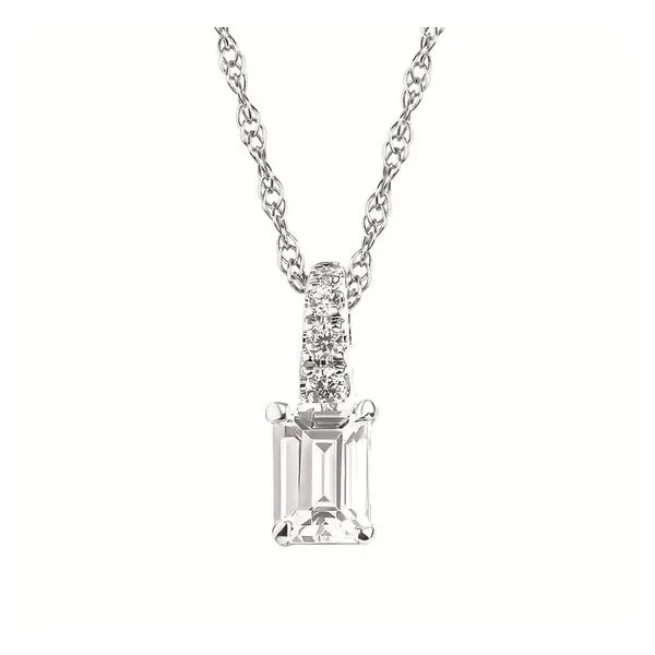 EMERALD CUT DIAMOND NECKLACE Miller's Fine Jewelers Moses Lake, WA