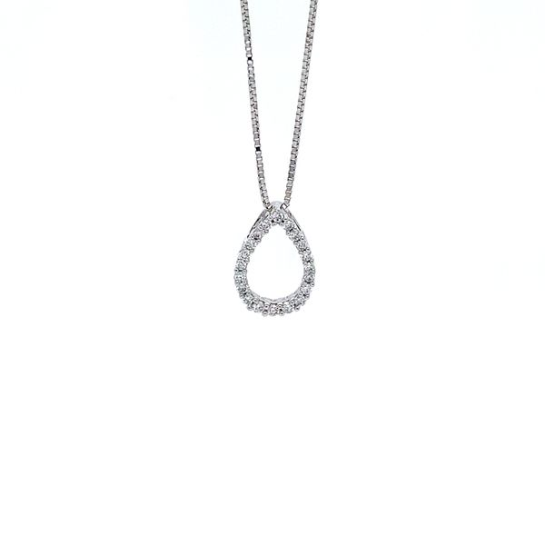 OPEN PEAR SHAPE DIAMOND NECKLACE Miller's Fine Jewelers Moses Lake, WA