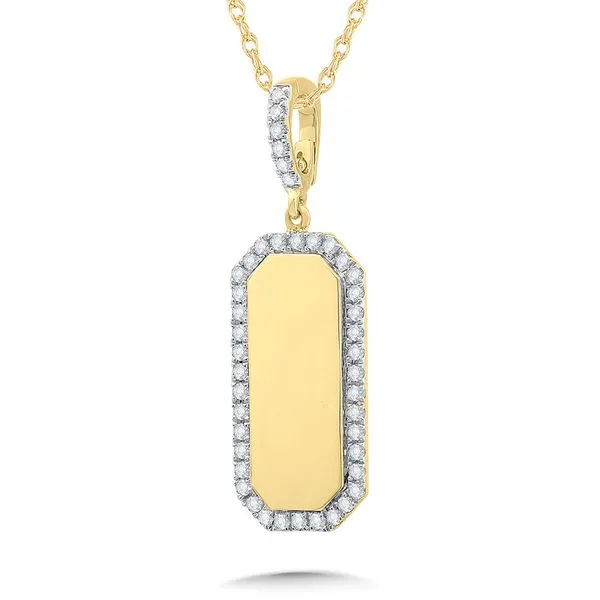 GOLD & DIAMOND TAG NECKLACE Miller's Fine Jewelers Moses Lake, WA
