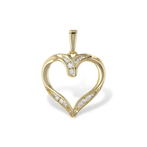 GOLD DIAMOND HEART NECKLACE Miller's Fine Jewelers Moses Lake, WA