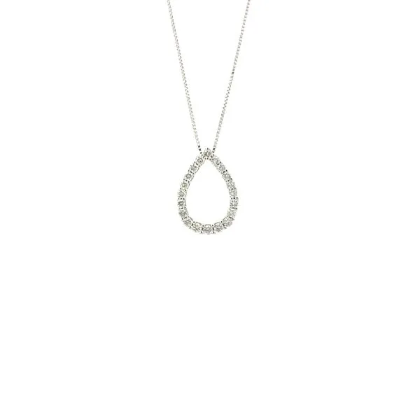 OPEN PEAR SHAPE DIAMOND NECKLACE Miller's Fine Jewelers Moses Lake, WA