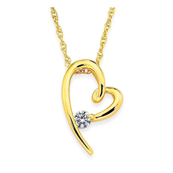 GOLD HEART NECKLACE Miller's Fine Jewelers Moses Lake, WA