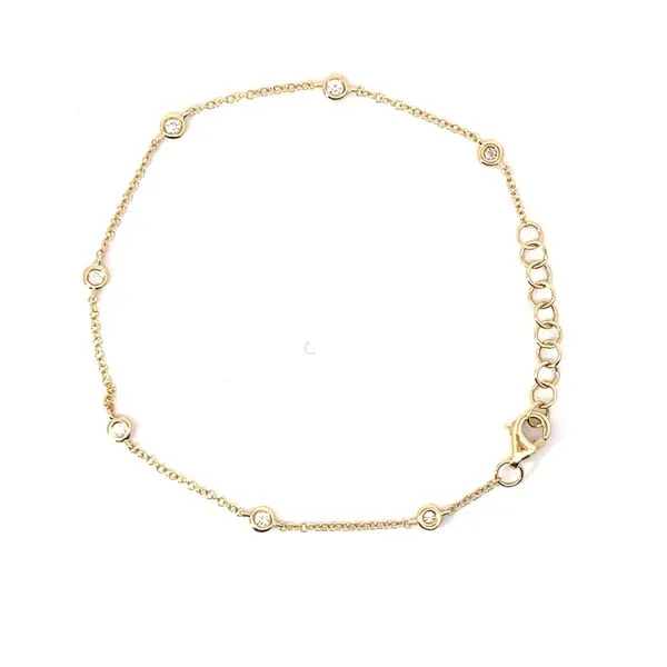 GOLD DIAMOND STATION BRACELET Miller's Fine Jewelers Moses Lake, WA