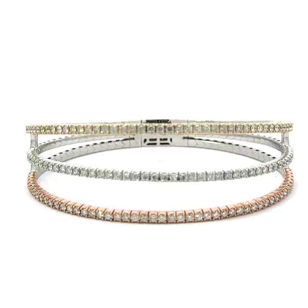 TRI-TONE TRIPLE FLEXI BANGLE Miller's Fine Jewelers Moses Lake, WA