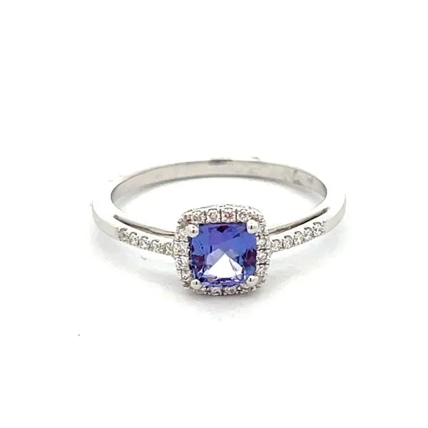 DIAMOND HALO TANZANITE RING Miller's Fine Jewelers Moses Lake, WA