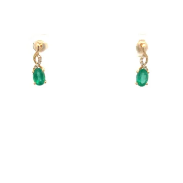 TWIST EMERALD EARRINGS similar item image