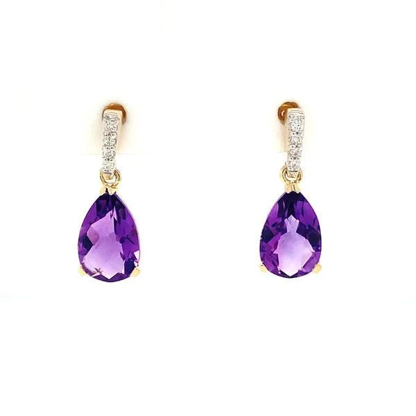 PEAR SHAPE AMETHYST DANGLES Miller's Fine Jewelers Moses Lake, WA