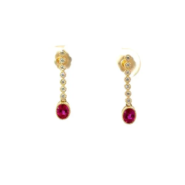 RUBY AND DIAMOND DANGLES Miller's Fine Jewelers Moses Lake, WA