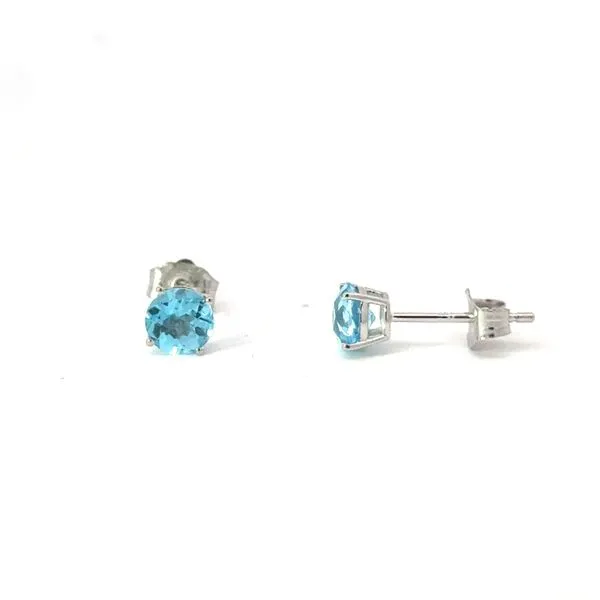 BLUE TOPAZ STUDS