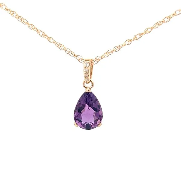 PEAR SHAPE AMETHYST NECKLACE Miller's Fine Jewelers Moses Lake, WA