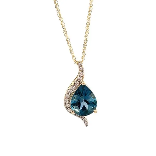 PEAR SHAPE LONDON BLUE TOPAZ NECKLACE Miller's Fine Jewelers Moses Lake, WA