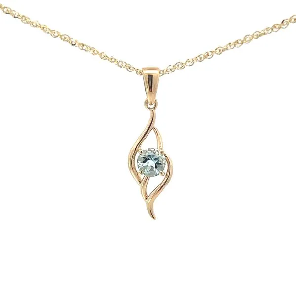GOLD AQUAMARINE NECKLACE Miller's Fine Jewelers Moses Lake, WA