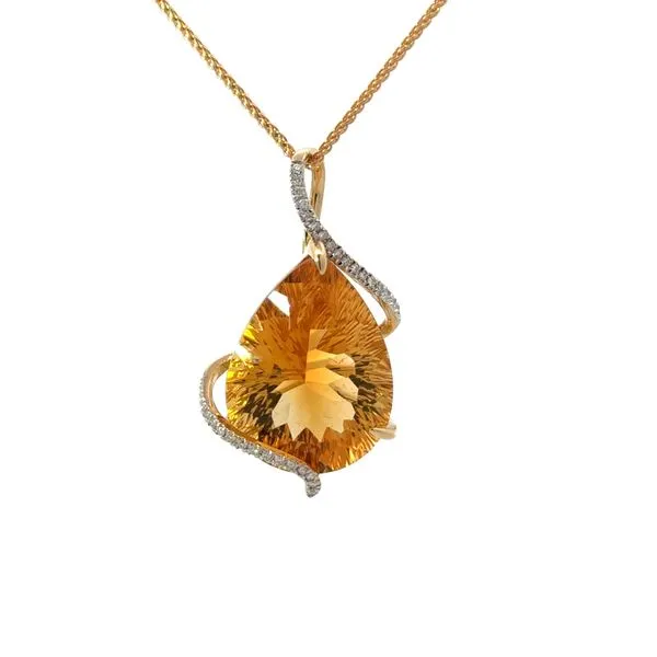 PEAR SHAPE CITRINE NECLKACE Miller's Fine Jewelers Moses Lake, WA