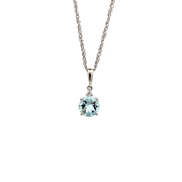 ROUND AQUAMARINE NECKLACE Miller's Fine Jewelers Moses Lake, WA