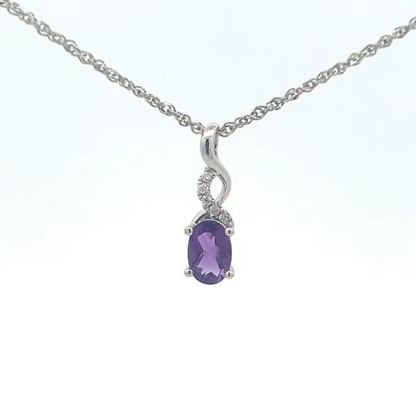 OVAL AMETHYST TWIST NECKLACE Miller's Fine Jewelers Moses Lake, WA