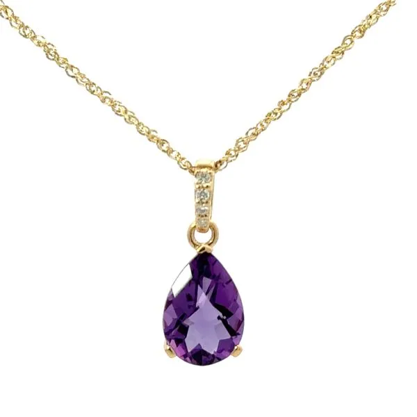 PEAR SHAPE AMETHYST NECKLACE Miller's Fine Jewelers Moses Lake, WA