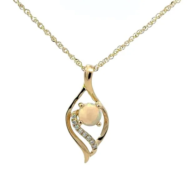 GOLD OPAL NECKLACE