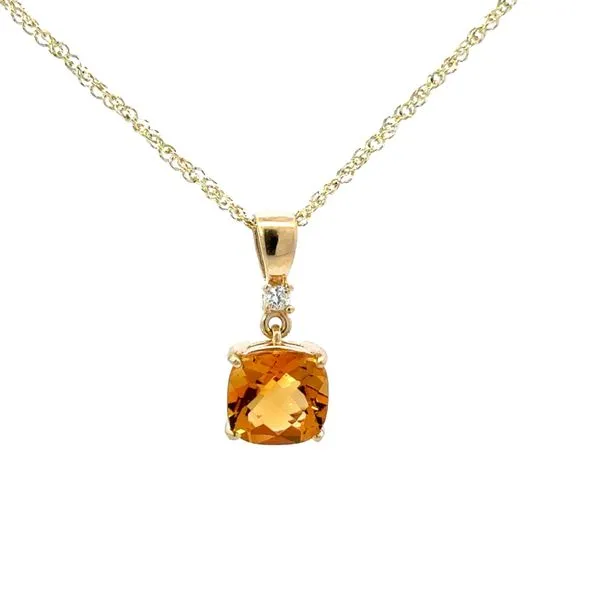 CUSHION SHAPED CITRINE NECKLACE Miller's Fine Jewelers Moses Lake, WA
