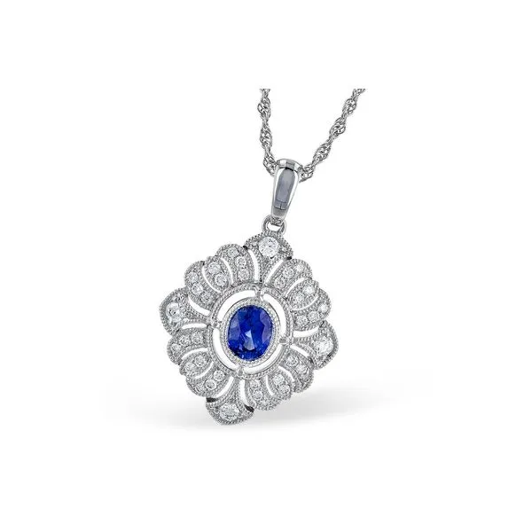 OVAL SAPPHIRE NECKLACE Miller's Fine Jewelers Moses Lake, WA