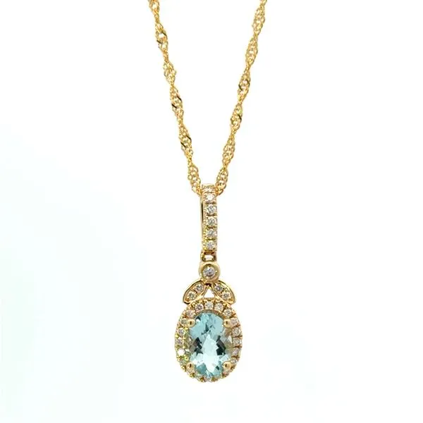 OVAL AQUAMARINE PENDANT Miller's Fine Jewelers Moses Lake, WA