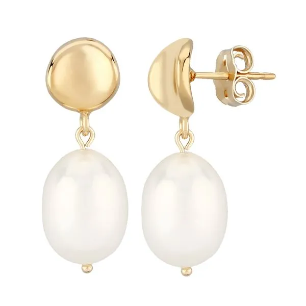 GOLD FRESHWATER PEARL DANGLES Miller's Fine Jewelers Moses Lake, WA
