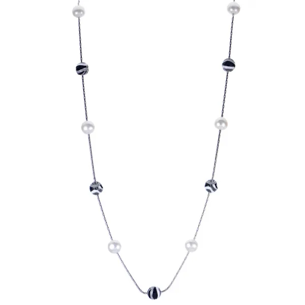PEARL & ENAMEL BEAD NECKLACE Miller's Fine Jewelers Moses Lake, WA