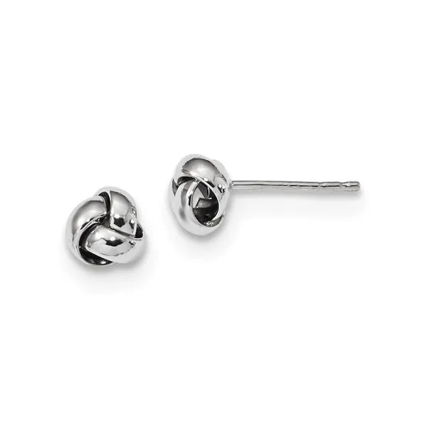 LOVE KNOT WHITE GOLD STUDS Miller's Fine Jewelers Moses Lake, WA