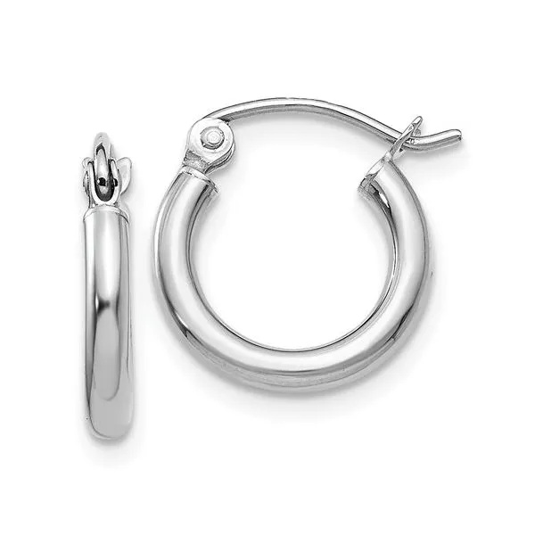WHITE GOLD HOOPS Miller's Fine Jewelers Moses Lake, WA