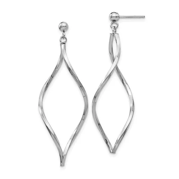 WHITE GOLD TWIST DANGLES Miller's Fine Jewelers Moses Lake, WA