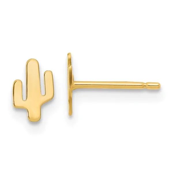 SMALL GOLD CACTUS STUDS Miller's Fine Jewelers Moses Lake, WA