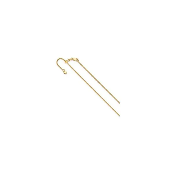 ADJUSTABLE GOLD BOX CHAIN Miller's Fine Jewelers Moses Lake, WA