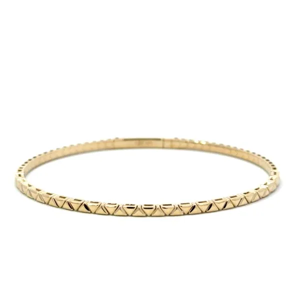 GOLD ALTERNATING TRANGLES FLEXI BRACELET Miller's Fine Jewelers Moses Lake, WA
