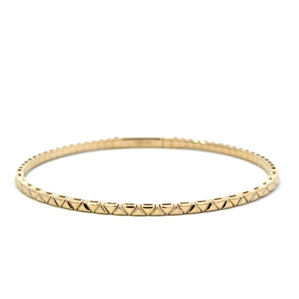 GOLD ALTERNATING TRANGLES FLEXI BRACELET Miller's Fine Jewelers Moses Lake, WA